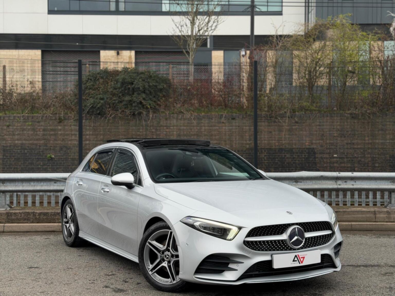 2020 Mercedes-Benz A Class 1.5 A180d Amg Line (premium Plus 2) 7g-Dct Euro 6 (s/s) 5dr in Silver — image 1