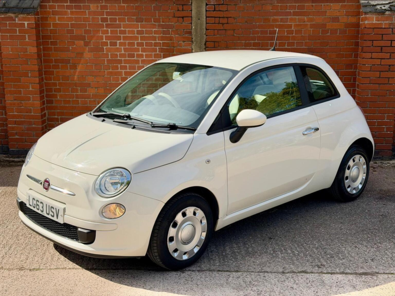2013 Fiat 500 1.2 Pop Dualogic Euro 6 (s/s) 3dr in White — image 1