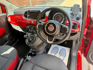 2016 Fiat 500 0.9 Twinair Pop Star Euro 6 (s/s) 3dr in Red — image 4