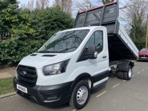 2024 Ford Transit 2.0 Transit Leader Twin Wheel 350 L2 Tipper 2.0l Ecoblue 130ps Rwd 6 Speed Manual in White — image 3