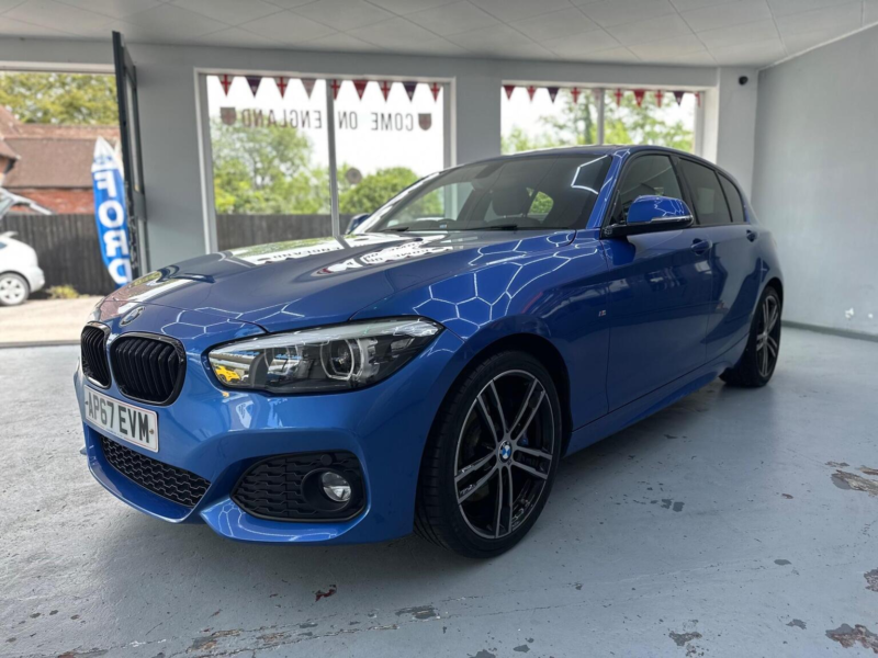 2018 BMW 1 Series 2.0 118d M Sport Shadow Edition Euro 6 (s/s) 5dr in Blue — image 1