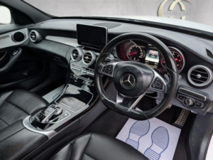 2015 Mercedes-Benz C Class 1.6 C200 Bluetec Amg Line G-Tronic+ Euro 6 (s/s) 4dr in White — image 2