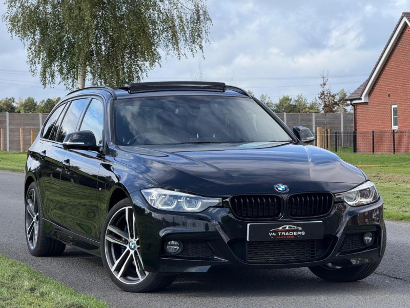 2019 BMW 3 Series 2.0 320d M Sport Shadow Edition Touring Auto Xdrive Euro 6 (s/s) 5dr in Black — image 1
