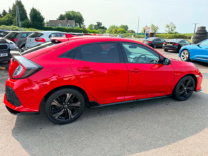 2018 Honda Civic 1.5 Vtec Turbo Gpf Sport Hatchback 5dr Petrol Manual Euro 6 (s/s) (182 Ps) in Red — image 2