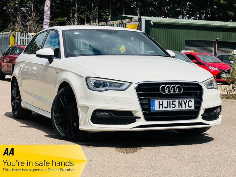 2015 Audi A3 1.4 Tfsi S Line Sportback Euro 6 (s/s) 5dr in White — image 1
