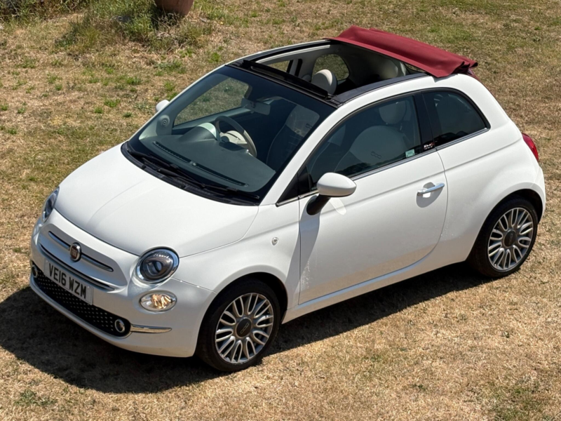 2016 Fiat 500c 1.2 Eco Lounge Euro 6 (s/s) 2dr in White — image 1
