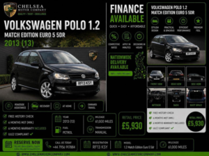 2013 Volkswagen Polo 1.2 Match Edition Euro 5 5dr in Black — image 2