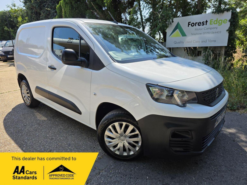 2021 Peugeot Partner 1.5 Bluehdi 1000 Professional Standard Panel Van Swb Euro 6 5dr in White — image 1