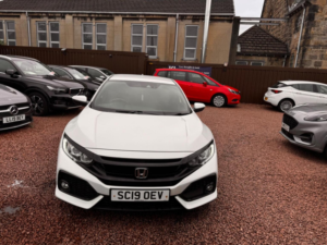 2019 Honda Civic 1.0 Vtec Turbo Sr Euro 6 (s/s) 5dr in White — image 2