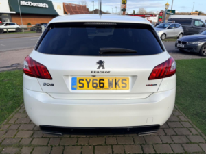 2017 Peugeot 308 1.2 Puretech Gt Line Euro 6 (s/s) 5dr in White — image 6