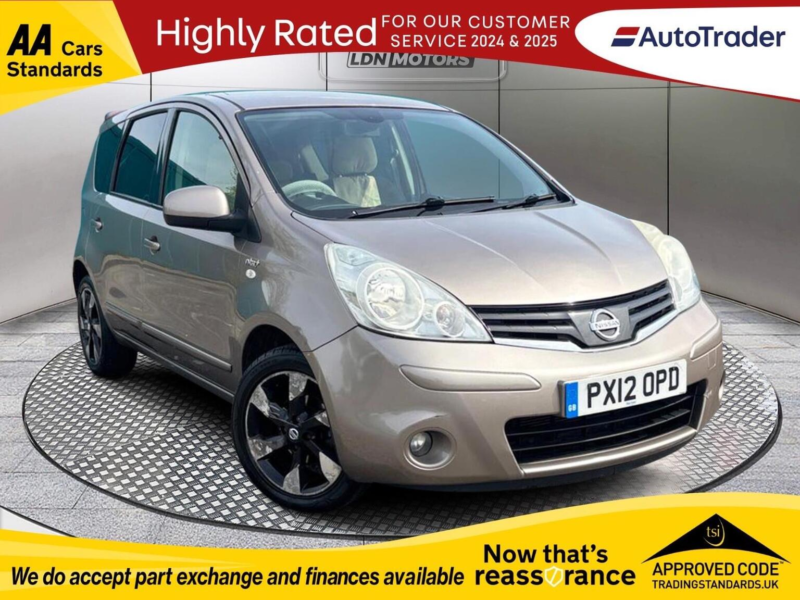 2012 Nissan Note 1.6 16v N-Tec+ Auto Euro 5 5dr in Beige — image 1