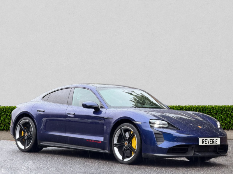 2022 Porsche Taycan Performance Plus 93.4kwh Turbo S Saloon 4dr Electric Auto 4WD (11kw Charger) (761 Ps) in Blue — image 1