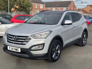 2014 Hyundai Santa Fe 2.2 Crdi Premium Se SUV 5dr Diesel Auto 4WD Euro 5 (7 Seat) (194 Bhp) in Silver — image 4