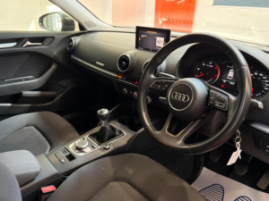 2017 Audi A3 2.0 Tdi Se Technik Sportback Euro 6 (s/s) 5dr in Black — image 6