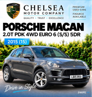 2015 Porsche Macan 2.0t Pdk 4WD Euro 6 (s/s) 5dr in Grey — image 2