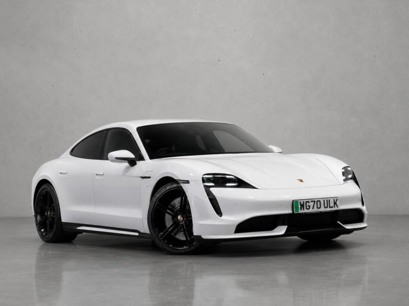 2020 Porsche Taycan Performance Plus 93.4kwh Turbo Auto 4WD 4dr in White — image 1