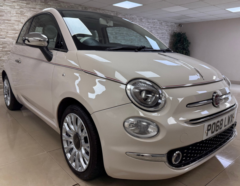 2018 Fiat 500 1.2 Collezione Fall Hatchback 3dr Petrol Manual Euro 6 (s/s) (69 Bhp) in Grey — image 1