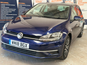 2018 Volkswagen Golf 1.6 Tdi Se Nav Euro 6 (s/s) 5dr in Blue — image 3