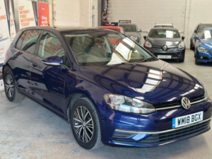 2018 Volkswagen Golf 1.6 Tdi Se Nav Euro 6 (s/s) 5dr in Blue — image 5