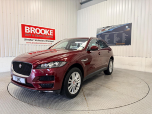 2016 Jaguar F-Pace 2.0 D180 Portfolio Auto AWD Euro 6 (s/s) 5dr in Red — image 3