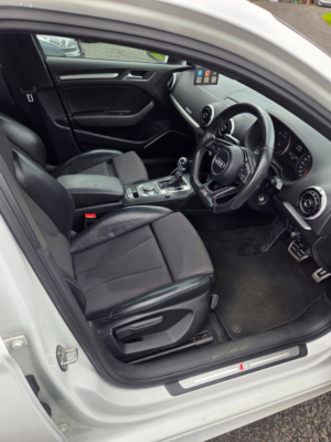 2017 Audi A3 2.0 Tdi Black Edition Saloon 4dr Diesel Manual Euro 6 (s/s) (150 Ps) in White — image 3