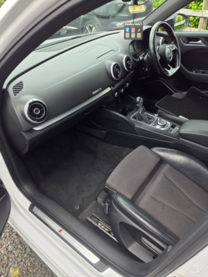 2017 Audi A3 2.0 Tdi Black Edition Saloon 4dr Diesel Manual Euro 6 (s/s) (150 Ps) in White — image 4