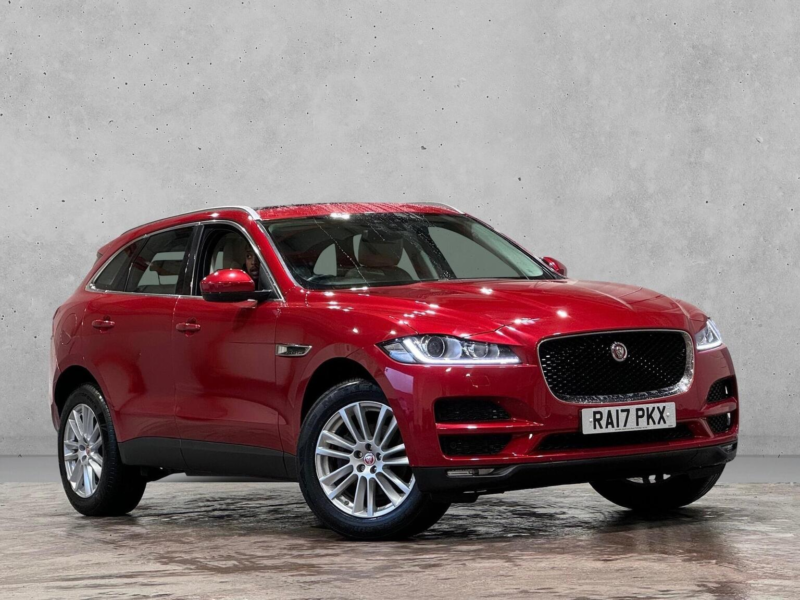 2017 Jaguar F-Pace 2.0 D180 Portfolio Auto AWD Euro 6 (s/s) 5dr in Red — image 1