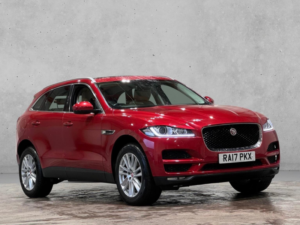2017 Jaguar F-Pace 2.0 D180 Portfolio Auto AWD Euro 6 (s/s) 5dr in Red — image 3