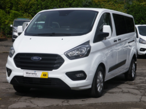 2023 Ford Transit Custom 2.0 Transit Custom Trend 9 Seater Minibus 320 L2 2.0l Ecoblue 130ps Fwd 6 Speed Automatic in White — image 4