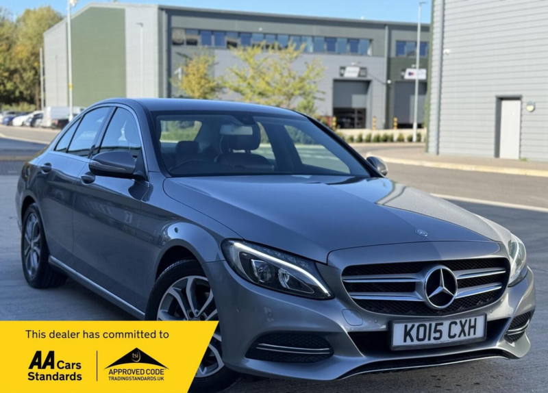 2015 Mercedes-Benz C Class 2.0 C200 Sport 7g-Tronic+ Euro 6 (s/s) 4dr in Silver — image 1