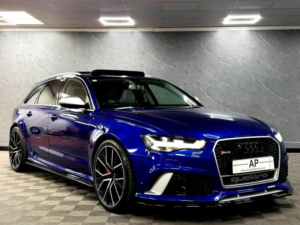 2017 Audi Rs6 Avant 4.0 Tfsi V8 Performance Tiptronic Quattro Euro 6 (s/s) 5dr in Audi Exclusive Mica Blue — image 3