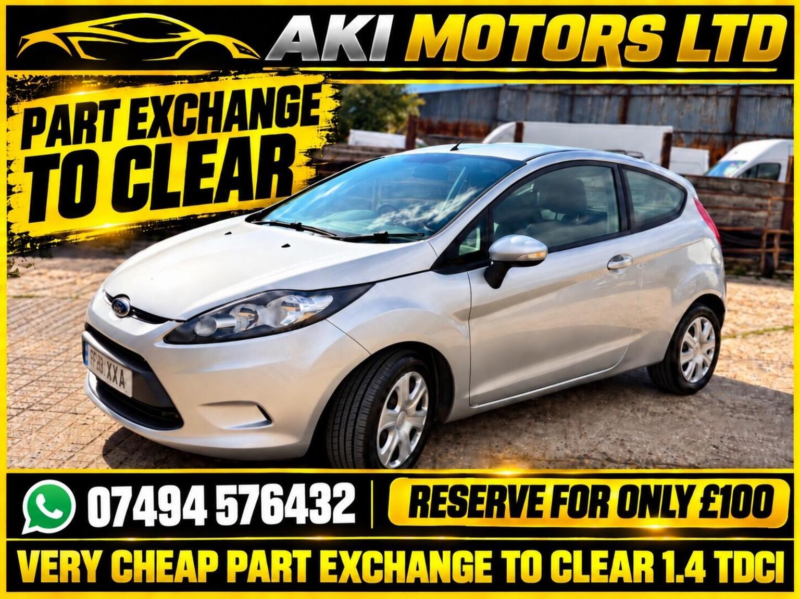 2011 Ford Fiesta 1.4 Tdci Dpf Edge 3dr in Grey — image 1