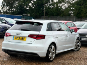 2013 Audi A3 1.4 Tfsi S Line Sportback S Tronic Euro 5 (s/s) 5dr in White — image 3
