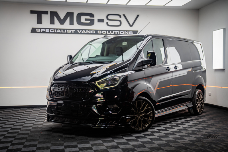 2021 Ford Transit Custom 2.0 Limited Panel Van 5dr Diesel Manual L1 H1 Euro 6 Tmg Rs Sport (130 Ps) in Black — image 1