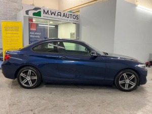 2016 BMW 2 Series 1.5 218i Sport Coupe 2dr Petrol Manual Euro 6 (s/s) (136 Ps) in Blue — image 2