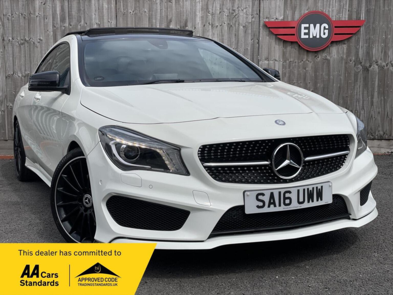 2016 Mercedes-Benz Cla 2.1 Cla220d Amg Sport Coupe 7g-Dct Euro 6 (s/s) 4dr in White — image 1