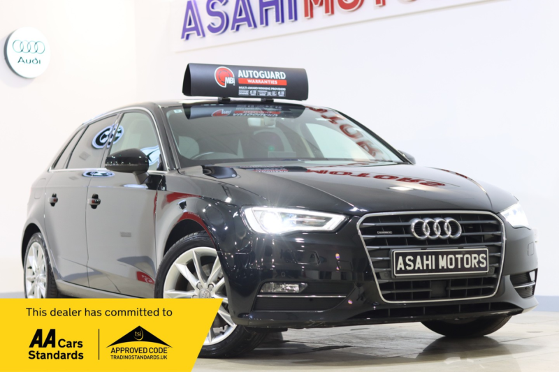 2016 Audi A3 1.8 Tfsi Sport Sportback S Tronic Quattro Euro 6 (s/s) 5dr in Black — image 1