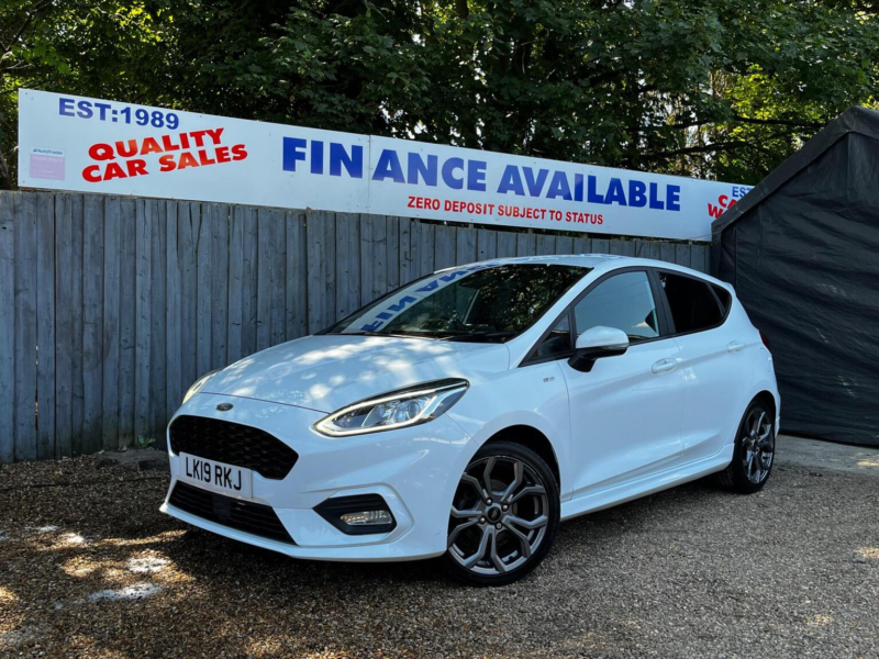 2019 Ford Fiesta 1.0t Ecoboost St-Line Euro 6 (s/s) 5dr in White — image 1