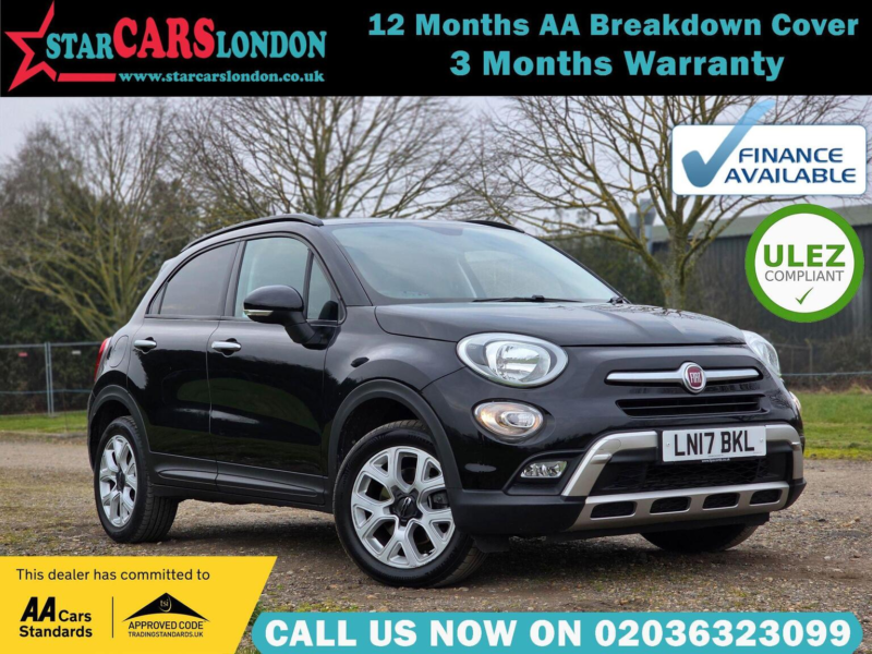 2017 Fiat 500x 1.4 Multiair Cross Dct Euro 6 (s/s) 5dr in Black — image 1