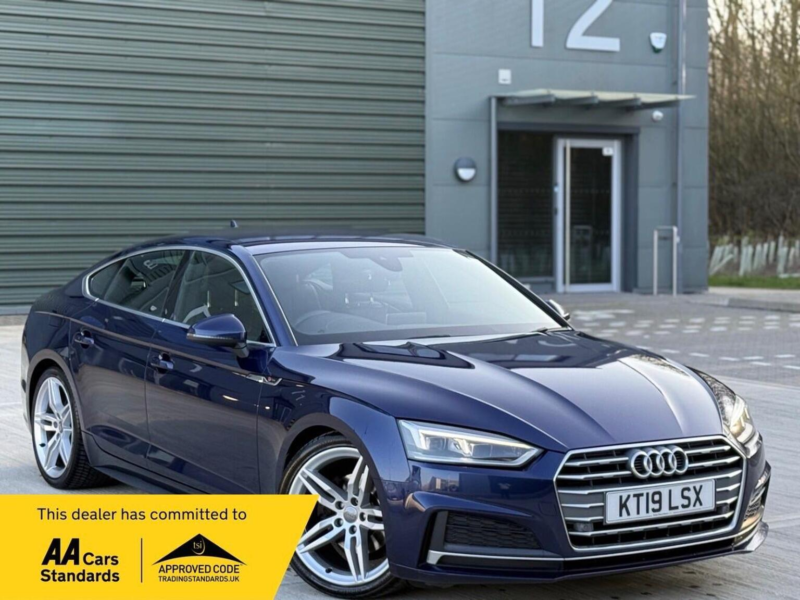 2019 Audi A5 2.0 Tdi 35 S Line Sportback S Tronic Euro 6 (s/s) 5dr in Blue — image 1