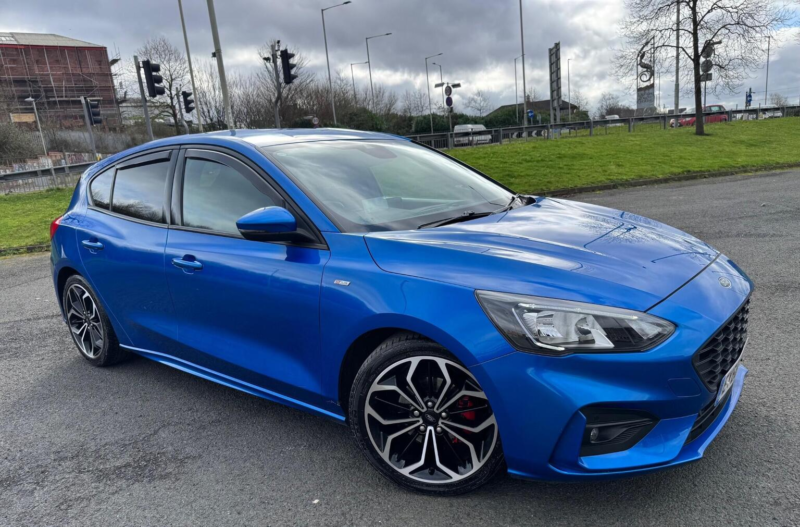 2018 Ford Focus 1.0t Ecoboost St-Line X Euro 6 (s/s) 5dr in Blue — image 1