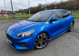 2018 Ford Focus 1.0t Ecoboost St-Line X Euro 6 (s/s) 5dr in Blue — image 3