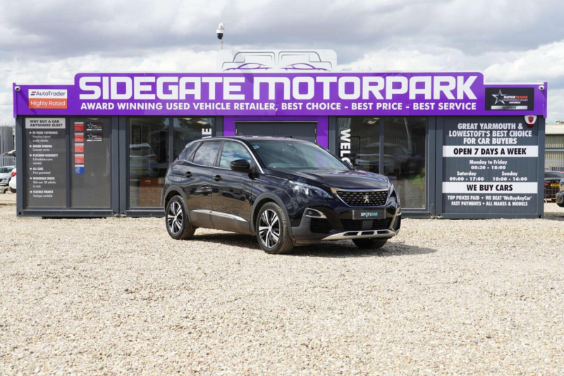 2018 Peugeot 3008 1.6 Thp Gt Line Eat Euro 6 (s/s) 5dr in Black — image 1