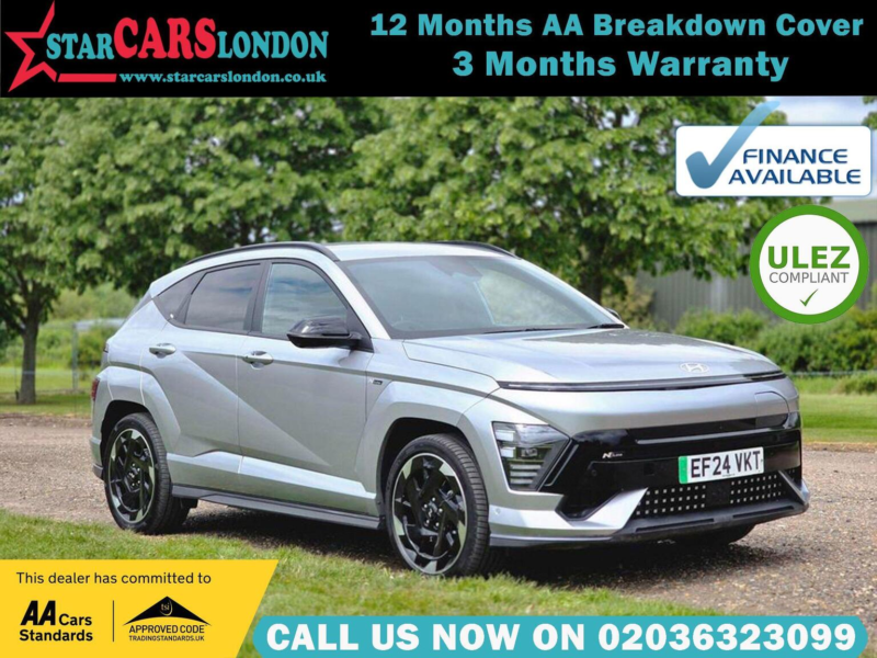 2024 Hyundai Kona 65.4kwh N Line S Auto 5dr in Silver — image 1