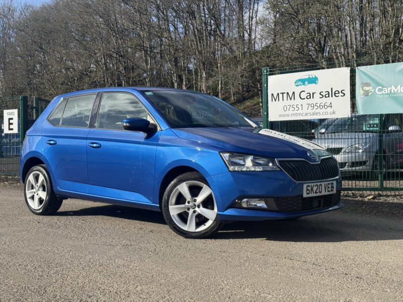 2020 Skoda Fabia 1.0 Tsi Se L Hatchback 5dr Petrol Manual Euro 6 (s/s) (110 Ps) in Blue — image 1