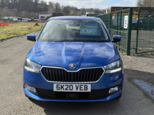 2020 Skoda Fabia 1.0 Tsi Se L Hatchback 5dr Petrol Manual Euro 6 (s/s) (110 Ps) in Blue — image 2