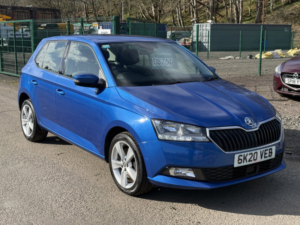 2020 Skoda Fabia 1.0 Tsi Se L Hatchback 5dr Petrol Manual Euro 6 (s/s) (110 Ps) in Blue — image 3