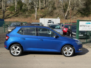 2020 Skoda Fabia 1.0 Tsi Se L Hatchback 5dr Petrol Manual Euro 6 (s/s) (110 Ps) in Blue — image 5