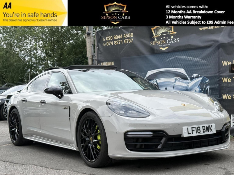 2018 Porsche Panamera 2.9 V6 E-Hybrid 14kwh 4 Saloon Pdk 4WD Euro 6 (s/s) 5dr in Grey — image 1