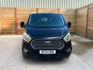 2021 Ford Tourneo Custom L2 Lwb Twin Wheelchair 5 SEAT Auto Wheelchair Accessible Disabled Access Vehicle Wav in Black — image 6